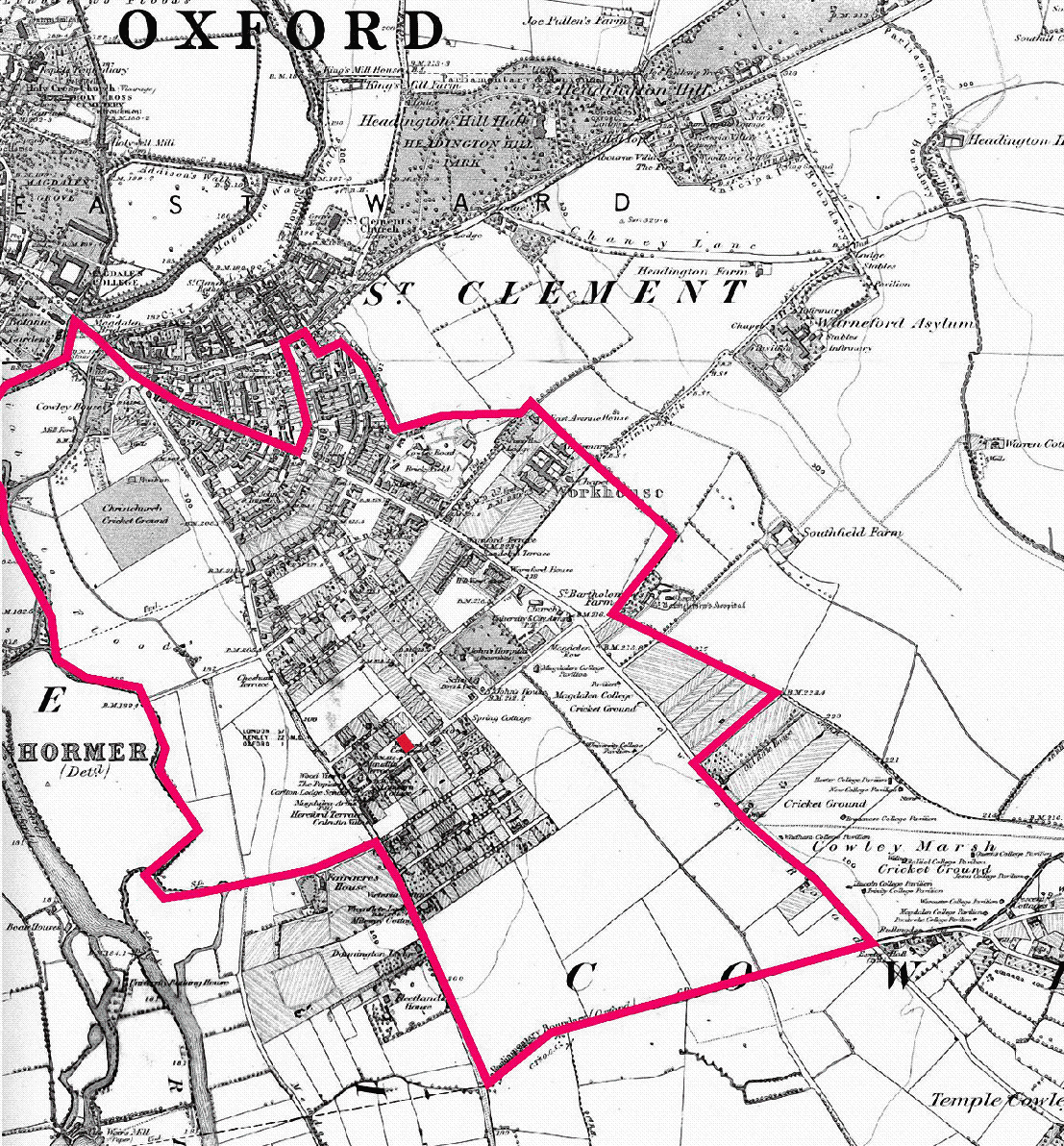 East Oxford map 1879